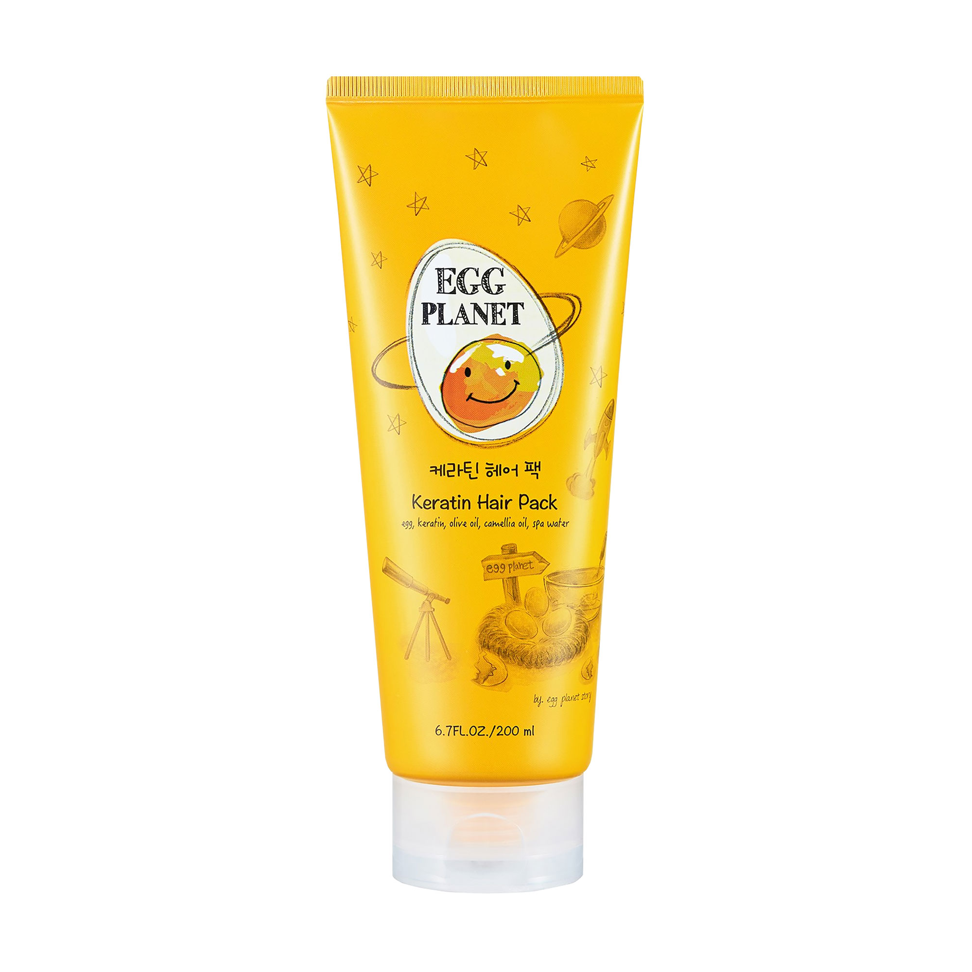Уцінка! Кератинова маска Daeng Gi Meo Ri Egg Planet Keratin Hair Pack для пошкодженого волосся, 200 мл